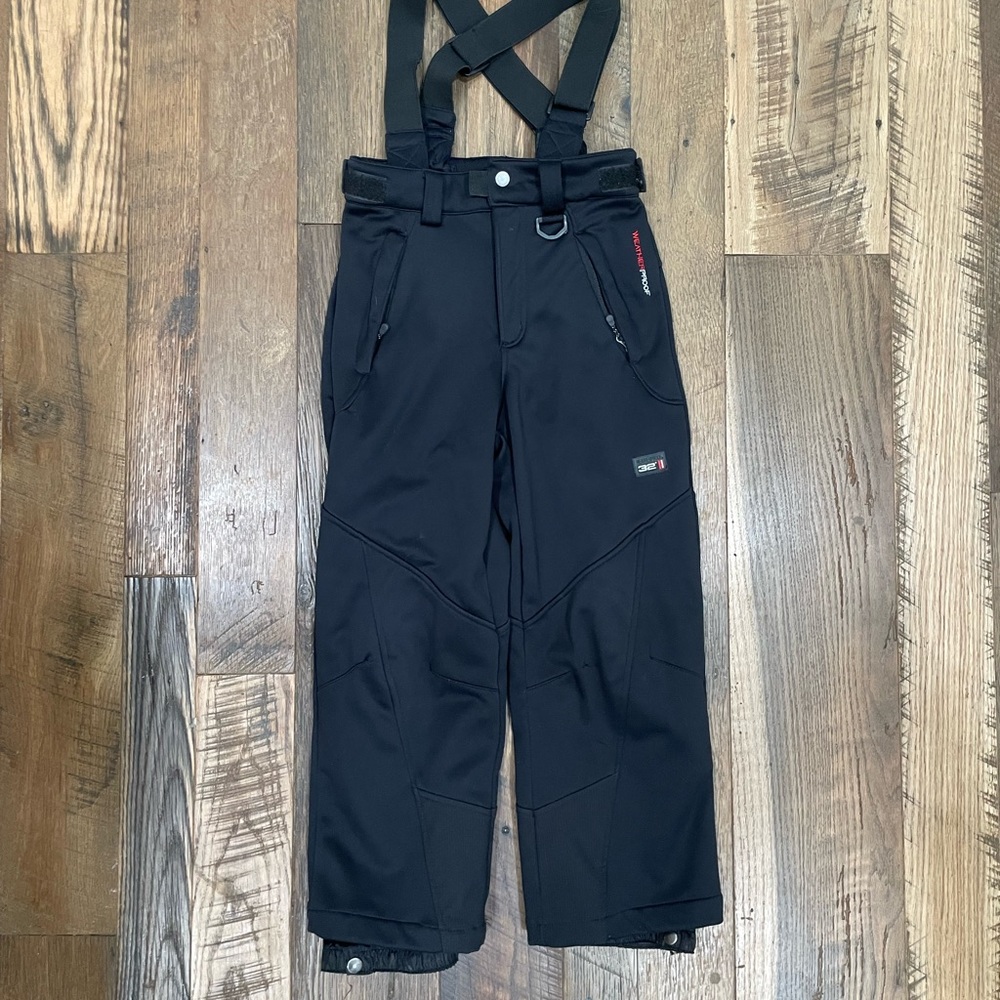 Weatherproof soft shell snowboard ski snow bibs boy 5-6